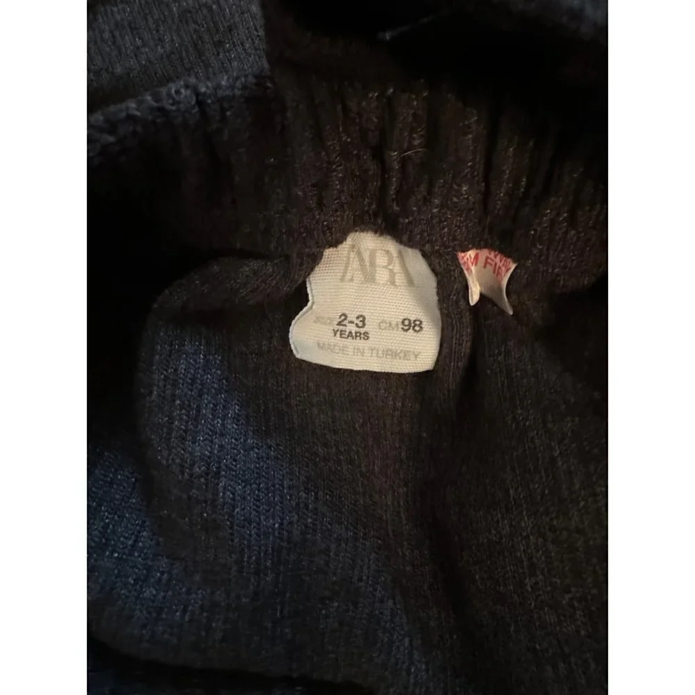 ZARA Dark Gray Jumper Dress Size 2-3 years